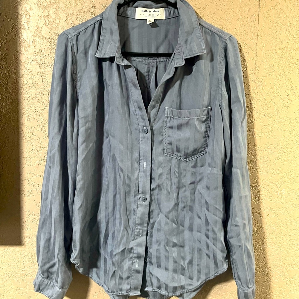 Anthropologie Cloth & Stone Stripe Shirt